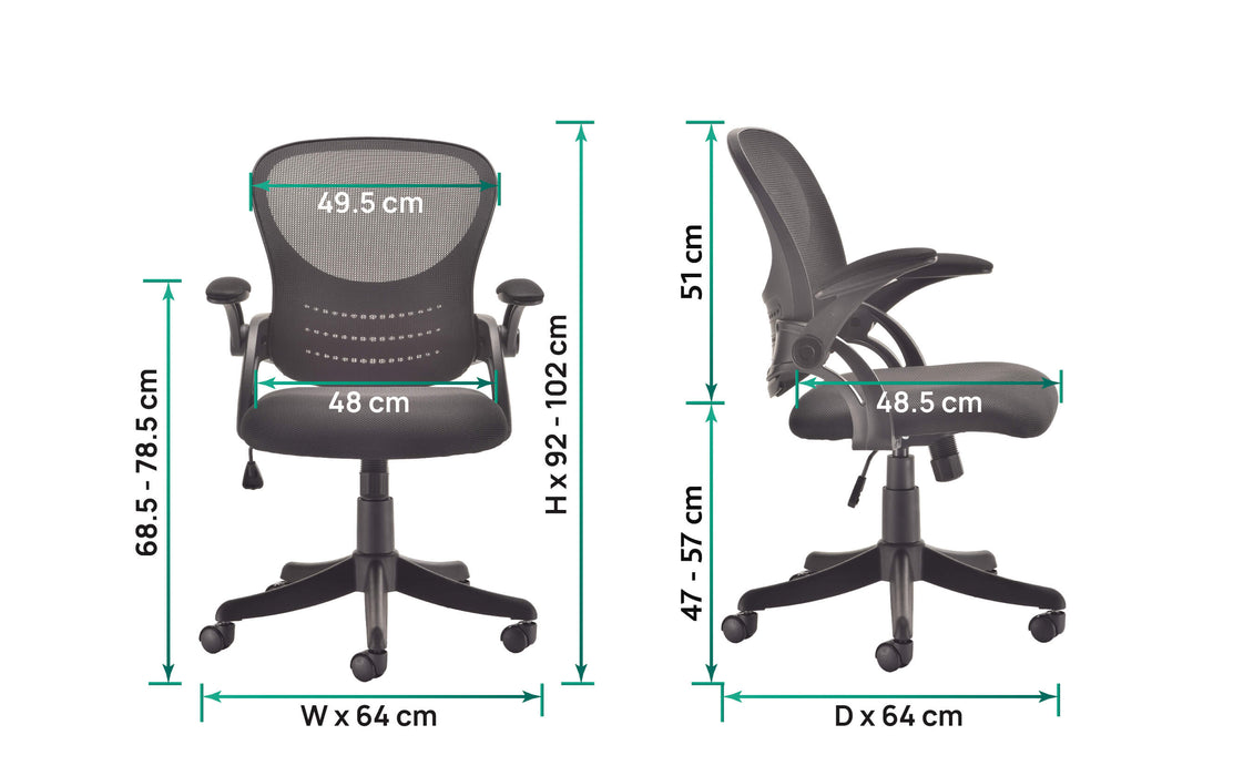 FusionFlex Mid Back Mesh Office Chair