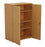 1200mm High Wooden Cupboard CUPBOARDS TC Group Oak 