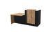 Buro6 Small Reception Desk with DDA section Reception Desk Buronomic Left Hand DDA Black Timber