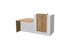 Buro6 Small Reception Desk with DDA section Reception Desk Buronomic Right Hand DDA White Timber