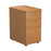 Desk High 3 Drawer Pedestal - 600mm Deep PEDESTALS TC Group Oak 