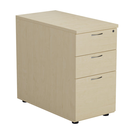 Desk High 3 Drawer Pedestal - 800mm Deep PEDESTALS TC Group Maple 