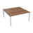 Express 2 person bench 1400mm x 1600mm - Next Day Delivery BENCH TC Group White Walnut No Gap