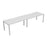 Express 2 person single bench desk 2800mm x 800mm BENCH TC Group White White 