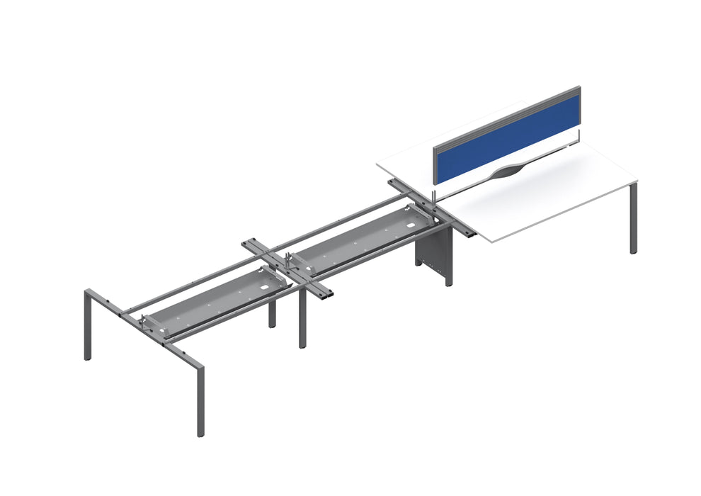 Express 4 Person Bench Desk 2800mm x 1600mm BENCH TC Group 