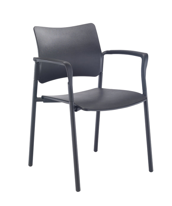 Florence Plastic Conference Chair CONFERENCE TC Group Black With Arms 