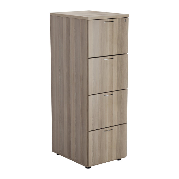 Grey Oak Wooden 4 Drawer Filing Cabinet FILING TC Group Grey Oak 