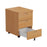 Mobile Under Desk Pedestal - Beech PEDESTALS TC Group 