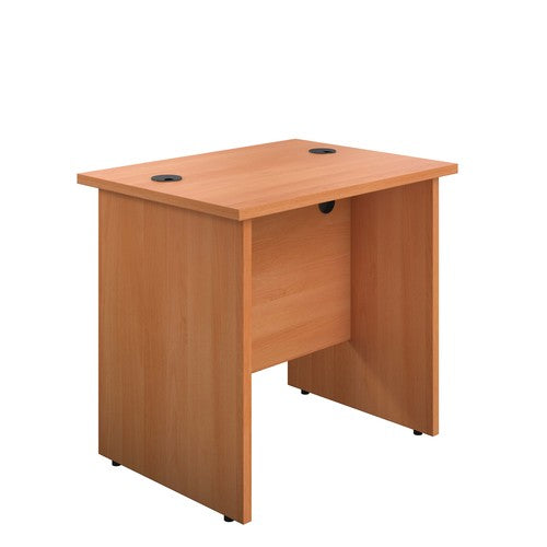 One Panel Next Day Delivery Rectangular Beech Office Desk - 600mm Deep Rectangular Office Desks TC Group 