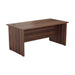 One Panel Next Day Delivery Rectangular Office Desk - 600mm Deep Rectangular Office Desks TC Group Walnut 1200mm x 600mm 