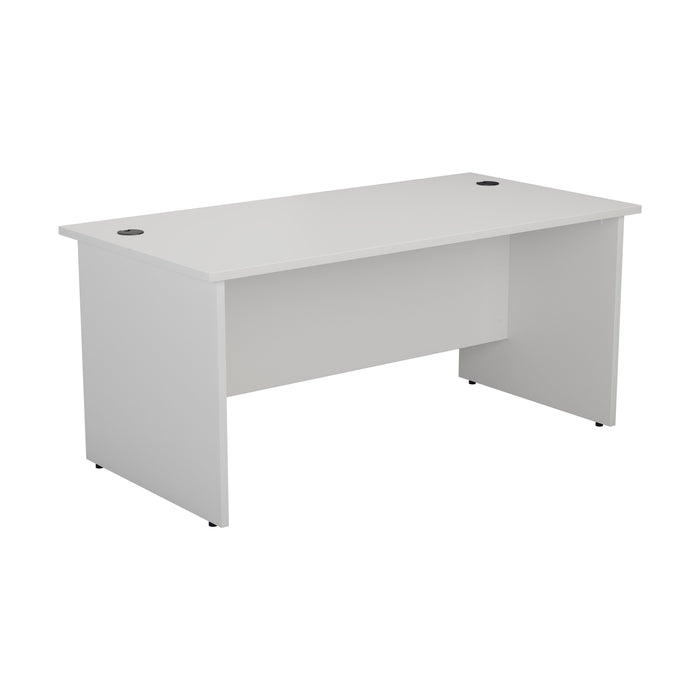 One Panel Next Day Delivery Rectangular Office Desks - 800mm Deep Rectangular Office Desks TC Group White 1200mm x 800mm 