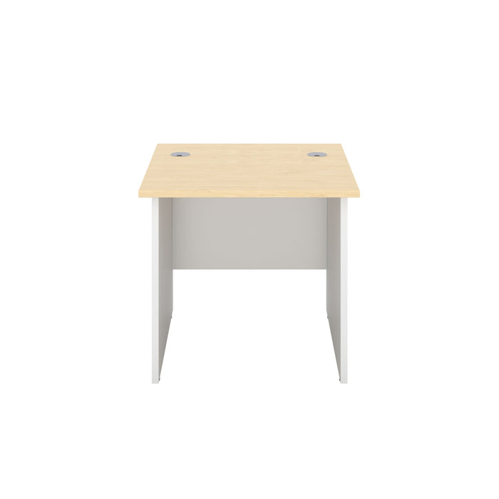 One Panel Plus Rectangular Office Desks 800mm Deep DESKING TC Group Maple 800mm x 800mm 