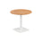 Pedestal base 800mm Table - Walnut/Black WORKSTATIONS TC Group Beech White 