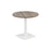 Pedestal base 800mm Table - Walnut/Black WORKSTATIONS TC Group Grey Oak White 