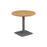 Pedestal base 800mm Table - Walnut/Black WORKSTATIONS TC Group Oak Silver 