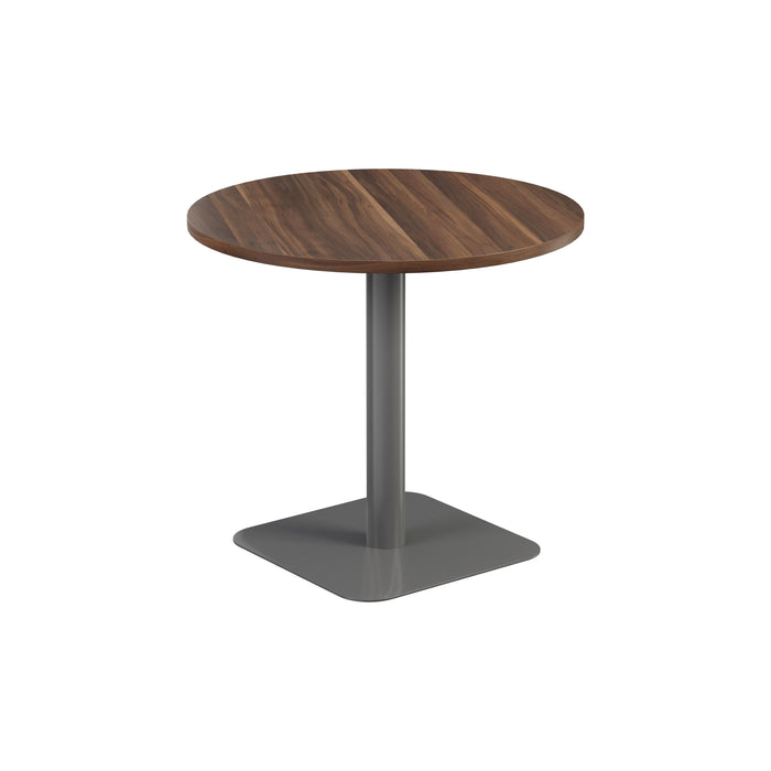 Pedestal base 800mm Table White/Black WORKSTATIONS TC Group Walnut Silver 