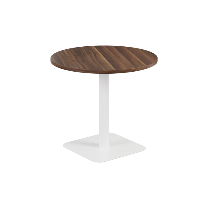 Pedestal base 800mm Table White/Black WORKSTATIONS TC Group Walnut White 