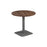 Pedestal base 800mm Table WORKSTATIONS TC Group Walnut Silver 