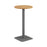 Pedestal base High Table 600mm Diameter WORKSTATIONS TC Group Oak Silver 