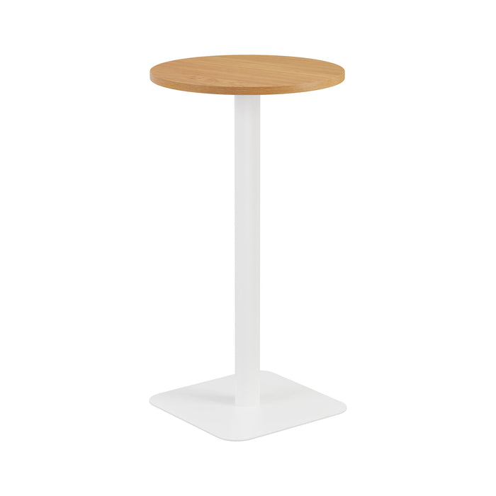 Pedestal base High Table 600mm Diameter WORKSTATIONS TC Group Oak White 