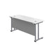 Start Next Day Delivery 600mm Deep White Cantilever Desk WORKSTATIONS TC Group 