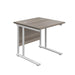 Start Next Day Delivery 800mm Deep Cantilever Desks WORKSTATIONS TC Group Grey Oak White 800mm x 800mm