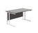 Start Next Day Delivery Black 800mm Deep Cantilever Office Desk Office Desk TC Group Black White 800mm x 800mm