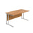 Start Next Day Delivery Office Desks - White Office Desks TC Group Oak White 1200mm x 800mm