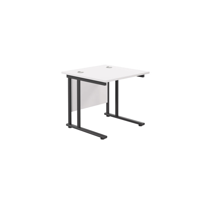 Start Next Day Delivery Office Desks - White Office Desks TC Group White Black 800mm x 800mm