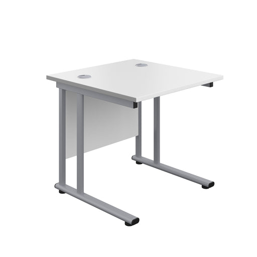 Start Next Day Delivery Office Desks - White Office Desks TC Group White Silver 800mm x 800mm