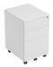 Steel 3 Drawer Under Desk Pedestal TALOS TC Group White 
