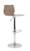 Stork Height Adjustable Bar Stool CAFE BISTRO TC Group Walnut 