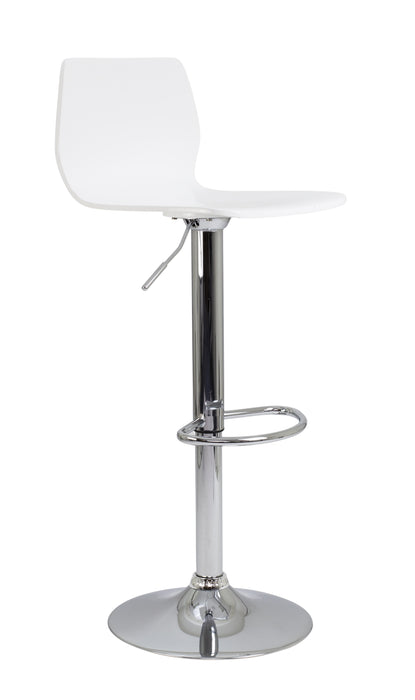 Stork Height Adjustable Bar Stool CAFE BISTRO TC Group White 