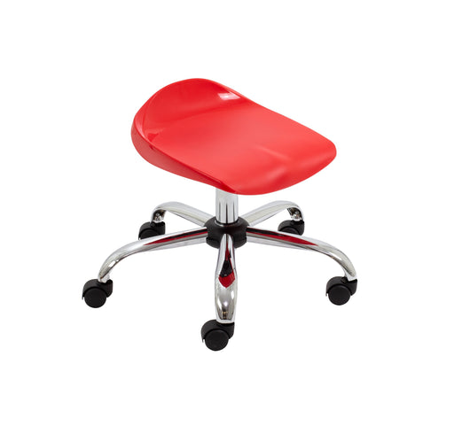 Titan Swivel Junior Stool Swivel TC Group Red Castors 