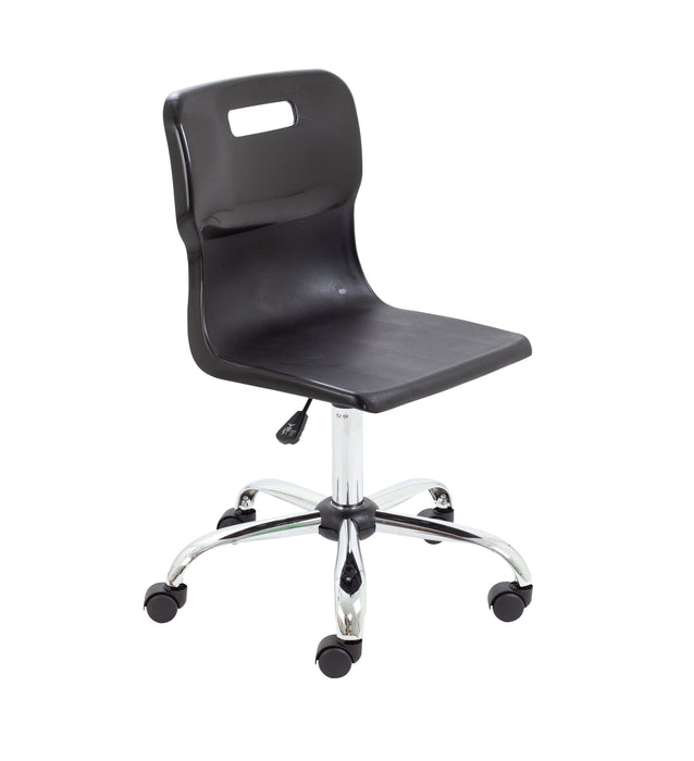 Titan Swivel Senior Chair Swivel TC Group Black Castors 