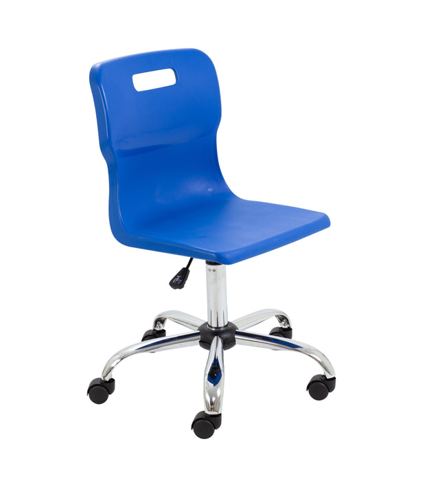 Titan Swivel Senior Chair Swivel TC Group Blue Castors 