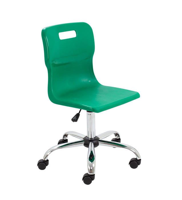 Titan Swivel Senior Chair Swivel TC Group Green Castors 