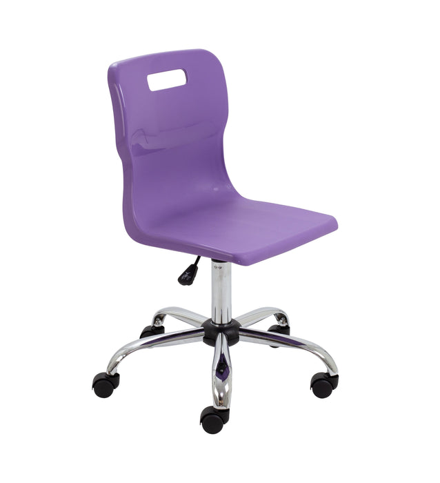 Titan Swivel Senior Chair Swivel TC Group Purple Castors 