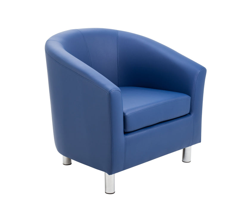 Vibrant Tub Armchair with Metal Feet SOFT SEATING & RECEP TC Group Blue 