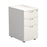 White Desk High 3 Drawer Pedestal - 600mm Deep PEDESTALS TC Group White 