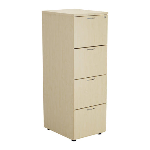 Wooden 4 Drawer Filing Cabinet FILING TC Group Maple 